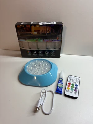 LyLmLe Magnetische LED Poollicht für Aufstellpools,15cm RGBW Unterwasser Led Poo - Bild 1 von 3
