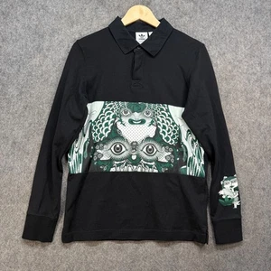 Adidas Originals Rugby Shirt Mens X Small Black Keiichi Tanaami Long Sleeve - Picture 1 of 11