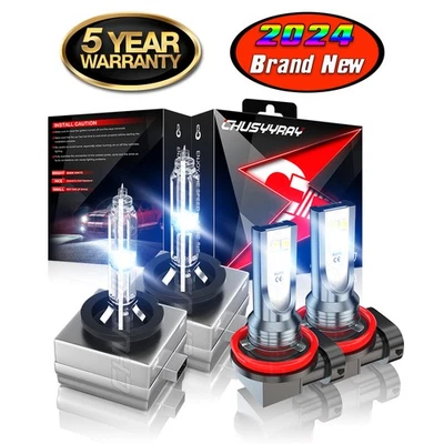 For Ford Mustang 2008-2017 -4pc Xenon HID Headlight HI/LO & LED Fog Light Bulbs - Image 1 of 4