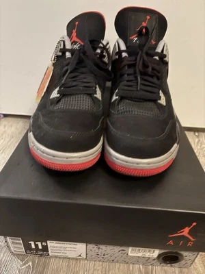 Size 11.5 - Jordan 4 Retro bred release 2012 Used - Image 1 of 4
