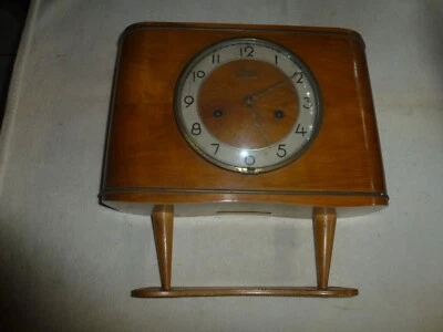ANCIENNE HORLOGE PENDULE EN BOIS GIROD - Photo 1/2