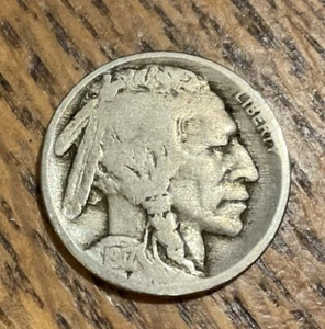 1917 BUFFALO NICKEL GOOD - Picture 1 of 2