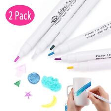 2pcs Fabric Markers Water Soluble Pens SewingAccessories Pink Erasable