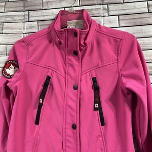 Canada weather gear girls L 14 coat pink  Longline Soft shell  Jacket fur hooded - Picture 1 of 22