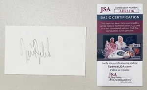 Tarjeta firmada por Raúl Julia autografiada 3x5 con certificación JSA de la familia Addams - Imagen 1 de 1