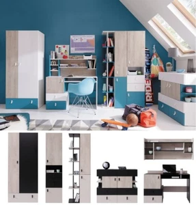 Jugendzimmer Kinderzimmer komplett SPACE SetC Schrank Schreibtisch Regale Kommod - Bild 1 von 12