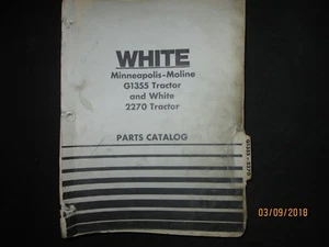 Oliver Minneapolis Moline G1355 Cockshutt 2270 White Tractor Parts Book Manual  - Bild 1 von 7