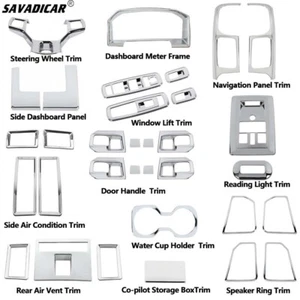 29x Chrome Inner Whole Set Decoration Cover Trim Kit For Dodge Ram 1500 2010-17 - Bild 1 von 18