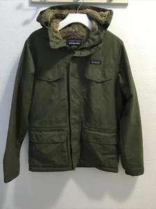 Patagonia Isthmus Fleece Lined Parka Jacket Men's Army Green Size S 27021 - Picture 1 of 9