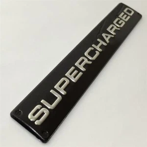 New Supercharged Boot Badge Fits Range Rover Vogue Black/Chrome detail - Picture 1 of 1