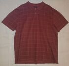 Men's Short Sleeve Polo Shirt VanHeusen XXL Maroon Red Cotton