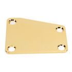 Electric Guitar Neckplate Trapezoidal Metal Neck Plate With Screw For Replaceme-