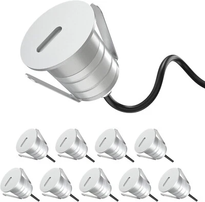 10 Pack 3000K 1W LED Step Recessed Lights 12-24V - Image 1 of 4