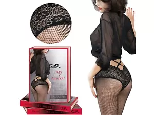 GATTA Ars Amandi DIONE NETZSTRUMPFHOSE Sexy Strip Panty Schwarz GESCHENKBOX - Bild 1 von 5
