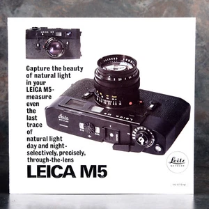 :Leica Original M5 Rangefinder Camera Brochure - English - Covers Noctilux f/1.2 - Bild 1 von 2