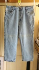 St Johns Bay Flannel Lined Relaxed Fit Jeans 44x32. 41-1/2x31 Actual Size Faded