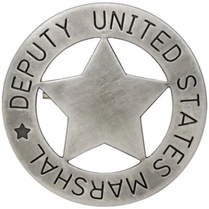 Deputy US Marshal Sheriff Law Enforcement Badge *FULL SIZE METAL REPLICA* - Picture 1 of 1