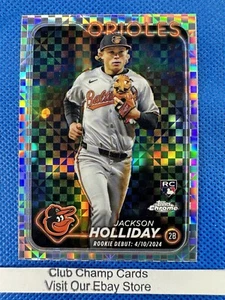 2024 USC89 Jackson Holliday Topps Chrome Update Rookie Debut X-Fractor Oriole RC - Picture 1 of 2