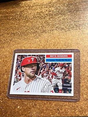 2023 Topps Archives Baseball 1956 Design # 20 Rhys Hoskins - Image 1 of 2