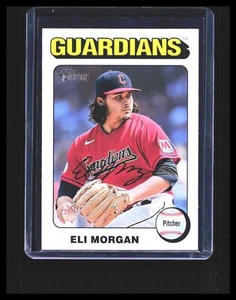 2024 Eli Morgan - Topps Heritage - Short Print White Border #84 Guardians - Picture 1 of 3