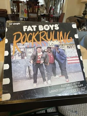 Sealed Vinyl Fat Boys 12 Inch Single Rock Rolling Record Vinyl Rap Hip Hop 1987 Foto 1 de 4