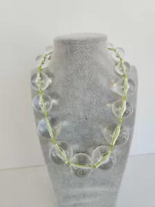 Runway One Of A Kind Maxi Necklace Chunky Lucite Ball Bauble Chocker Graduated - Picture 1 of 12
