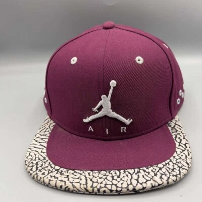 Gorra Air Jordan Hombre Rojo Cemento Elefante Jumpman Correa Gorra Trasera Foto 1 de 4