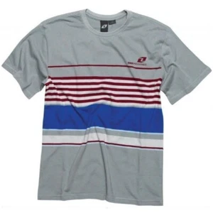ONE INDUSTRIES T-SHIRT HOMME PAS SI MICRO GRIS BLEU ROUGE adulte motocross mx - Photo 1/1