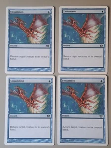 4x Unsummon - Mtg Eighth Edition 8ED Common Excellent (EX) - Imagen 1 de 1