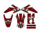 2008-2014 CRF 150 F FLAMING GEARHEAD Red Senge Graphics Kit Compatible with H