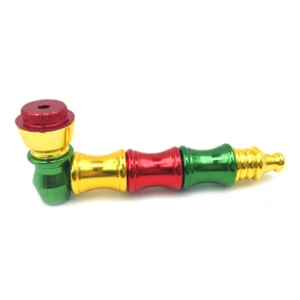 New Reggae Style Metal Stems Smoking Pipes Portable Creative Fashionable Pipe - Picture 1 of 5