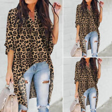 Animal Print Leopard Plus Tops for 