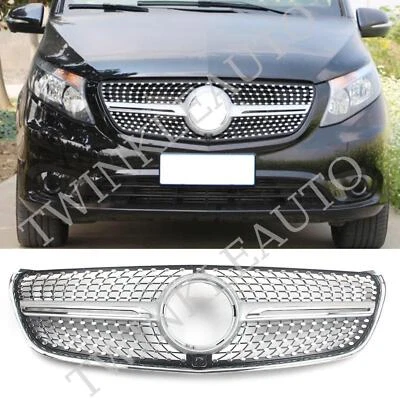 Parachoques delantero plateado para Mercedes Benz Clase V W447 V220D V250 2016-2020 Foto 1 de 4