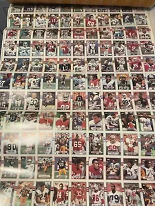 Foglio carte collezionabili NFL non tagliato 1989 - Foto 1 di 1