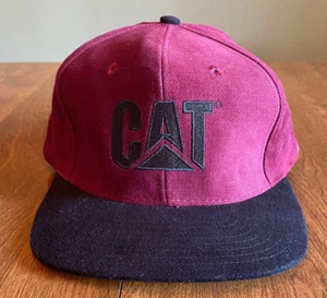Gorra Caterpillar Cat Equipment - Snapback roja y negra 100 % algodón - Imagen 1 de 6