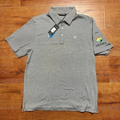Travis Mathew Golf Polo Men's L Gray Shirt Prestige 77 Pima Cotton Modern Luxury - Image 1 of 4