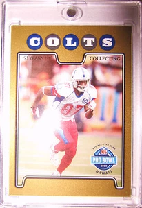 2008 TOPPS GOLD PRO BOWL HAWAII REGGIE WAYNE ERROR NO NAME ONLY 1 KNOWN TO EXIST - Picture 1 of 1