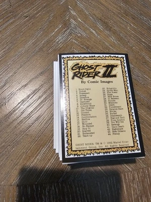 Ghost Rider 2 1992 Marvel Trading Cards Complete Set (1-80 + G1- G10) - Image 1 of 4