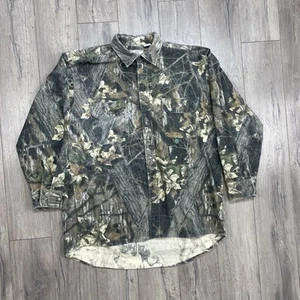 Vintage Mossy Oak Langarm Hemd Knopfleiste Jacke Camouflage USA Herren Gr. XL - Bild 1 von 14