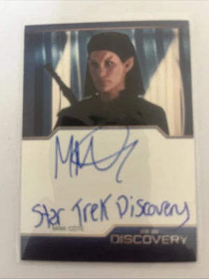 Star Trek Discovery Season 4 Mimi Cote Inscription Autograph Qowat Milat - Image 1 of 2