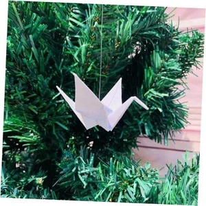 100PCS 5.9" White Premade Origami Paper Cranes Folded Handmade DIY Birds - Picture 1 of 8