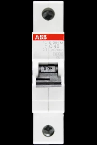 ABB 40 AMP CURVE C 10kA MCB CIRCUIT BREAKER S201M 2CDS271001R0404 - Picture 1 of 6