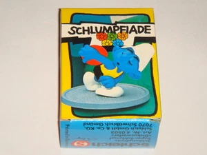 PEYO FIGURINE SCHTROUMPF DISKUSWERFER REF 40503 NEUF BOITE - Picture 1 of 1