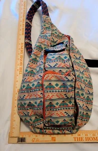 KAVU SW QUILT ROPE BAG MESSENGER BACKPACK SLING CROSSBODY VGC - Picture 1 of 4