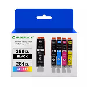 5 pack Ink Cartridge For Canon PGI-280XXL CLI-281XXL PIXMA TR7520 TR8520 TS9120 - Picture 1 of 9