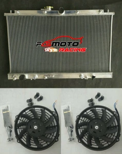 Aluminum Radiator + Fans For 1998-2002 99 Honda Accord LX EX 3.0L Acura TL 3.2L - Picture 1 of 7