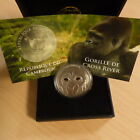 Cameroun 1000 Cfa 2013 Cross River Gorilla 1 Oz Silver 999 Antique+Coa+Box