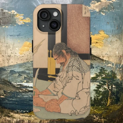 General Akashi Gidayu Prepares For Seppuku - iPhone Case - Japanese Artwork - Image 1 of 4