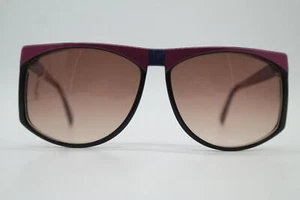 Gafas de sol vintage Silhouette 3090/20 rojo negro dorado ovaladas gafas de sol - Imagen 1 de 6