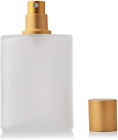 Enslz 50ml/1.7 Oz Empty Refillable Frosted Glass Spray Perfume Bottle Atomizer